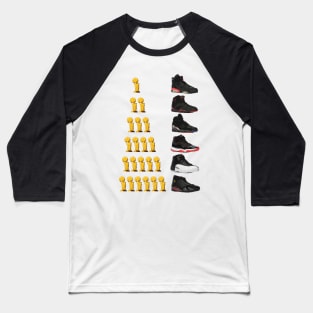 6 RINGS - pixeleted Baseball T-Shirt